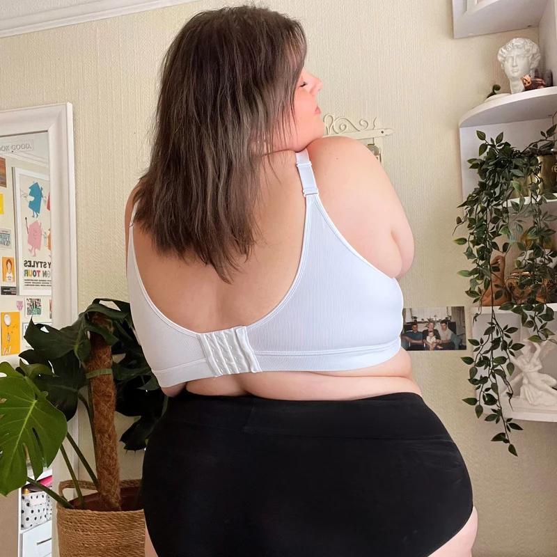 Everyday Ribbed Bra - White