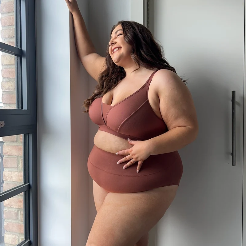 Everyday Ribbed Bra - Root Beer
