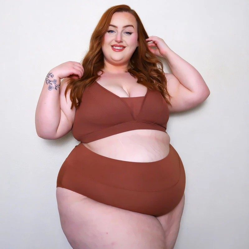 Everyday Ribbed Bra - Root Beer