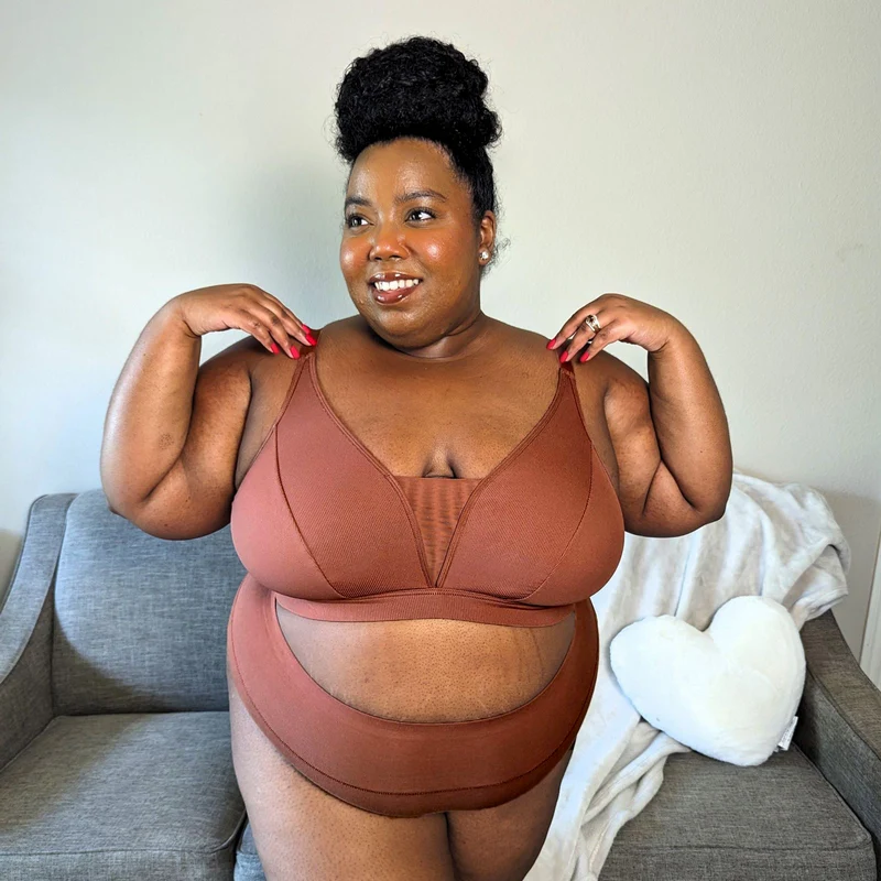 Everyday Ribbed Bra - Root Beer