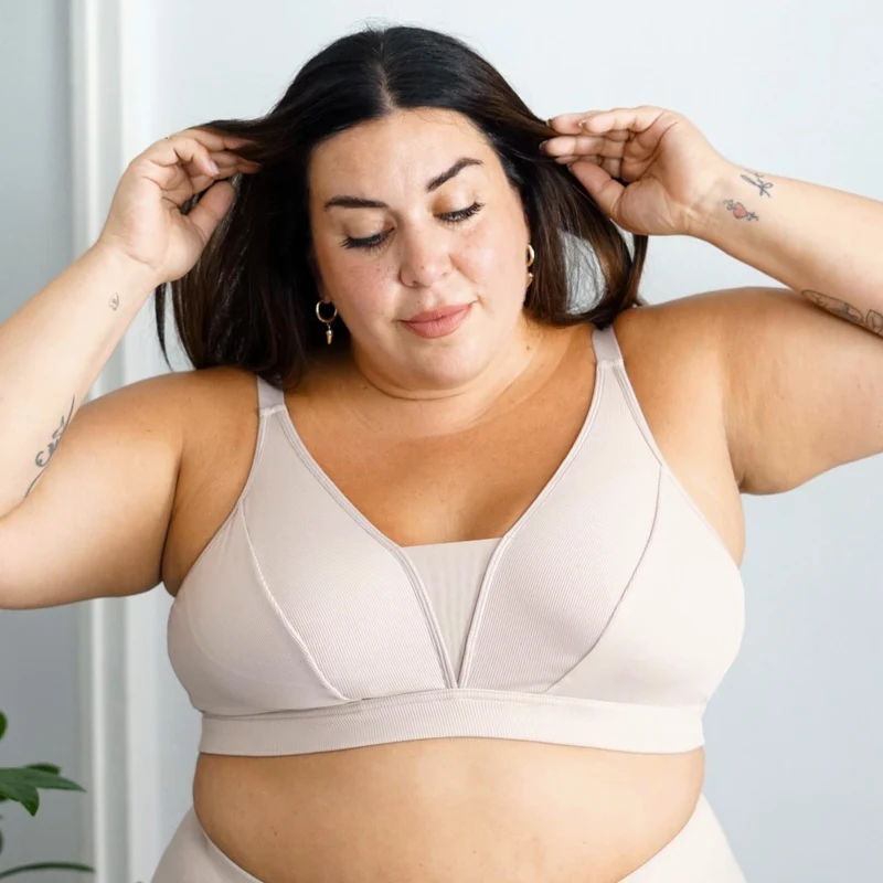 Everyday Ribbed Bra - Milk Bottle