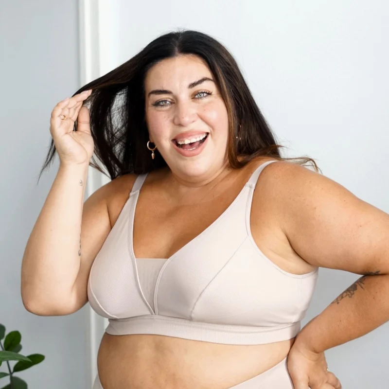 Everyday Ribbed Bra - Milk Bottle
