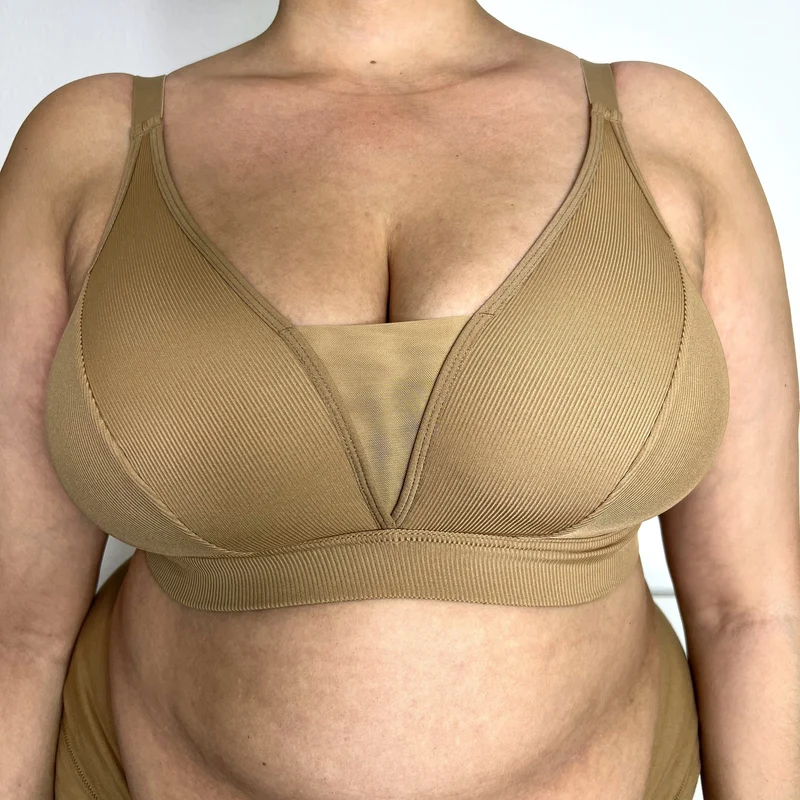Everyday Ribbed Bra - Caramel