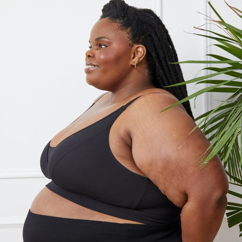 Everyday Ribbed Bra - Black