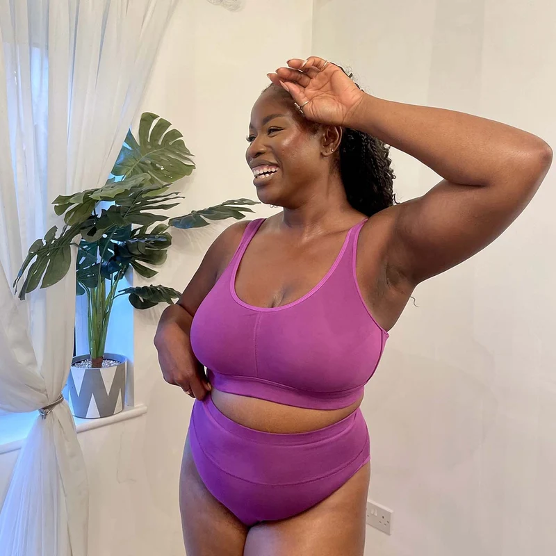Comfort Cotton Bra - Grape Escape