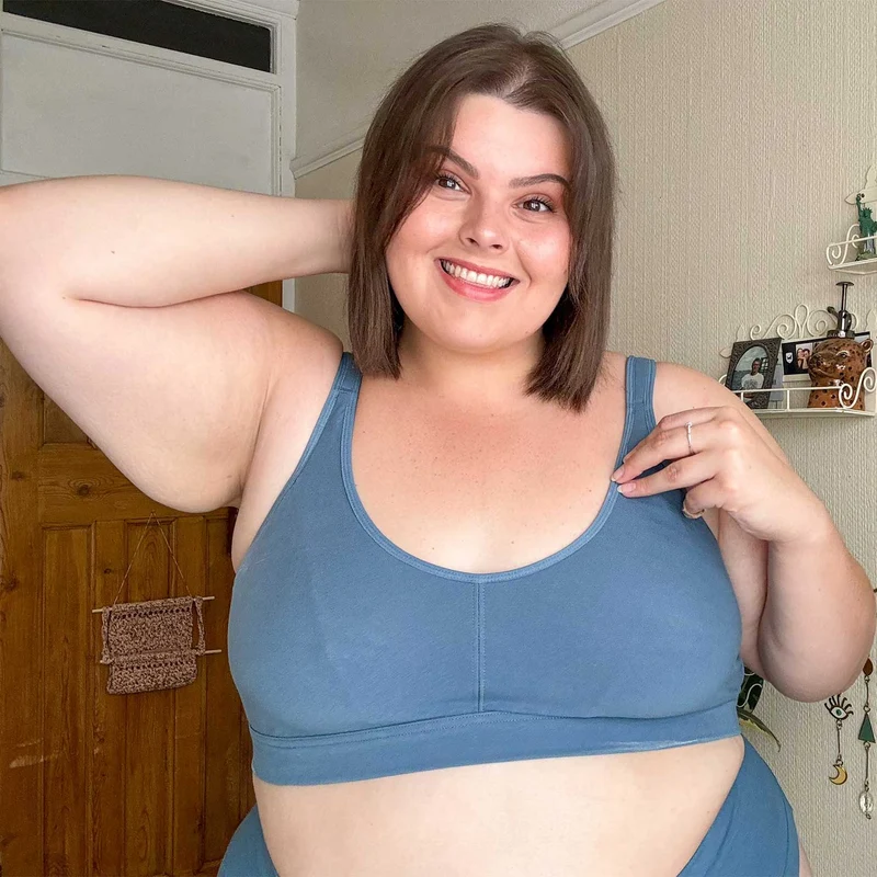 Comfort Cotton Bra - Denim