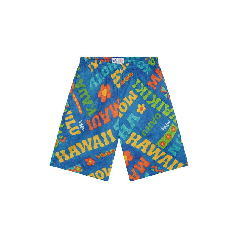 Super Jams pour hommes – Bleu rétro hawaïen