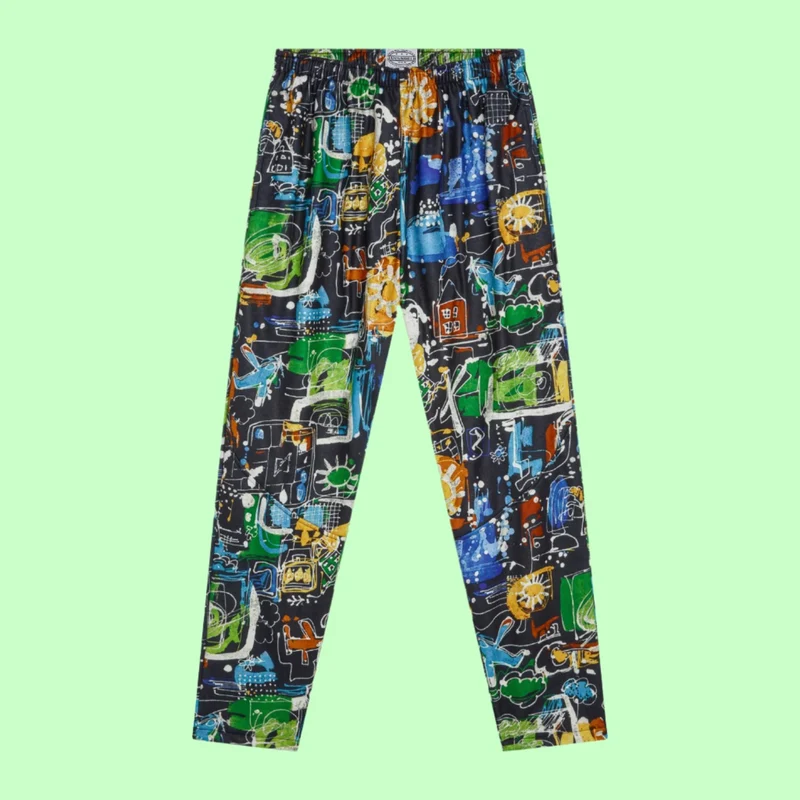 Pantalon rétro en polaire - Clash Black