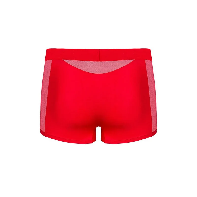 Boxer rouge moderne Boldero homme confort élastique semi-transparent taille L/XL