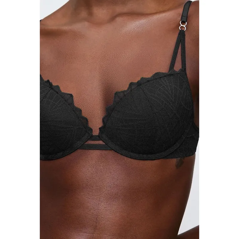 Soutien-gorge push-up dentelle résille recyclée Triumph That Night In Vegas