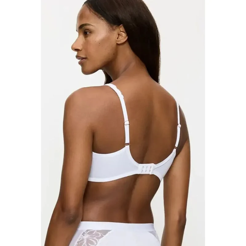 Soutien-gorge minimiseur élégance Wild Azalea Florale confort armatures jacquard satin broderie