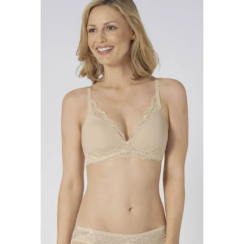 Soutien-gorge dentelle sans armatures Triumph Amourette Charm confort décolleté naturel