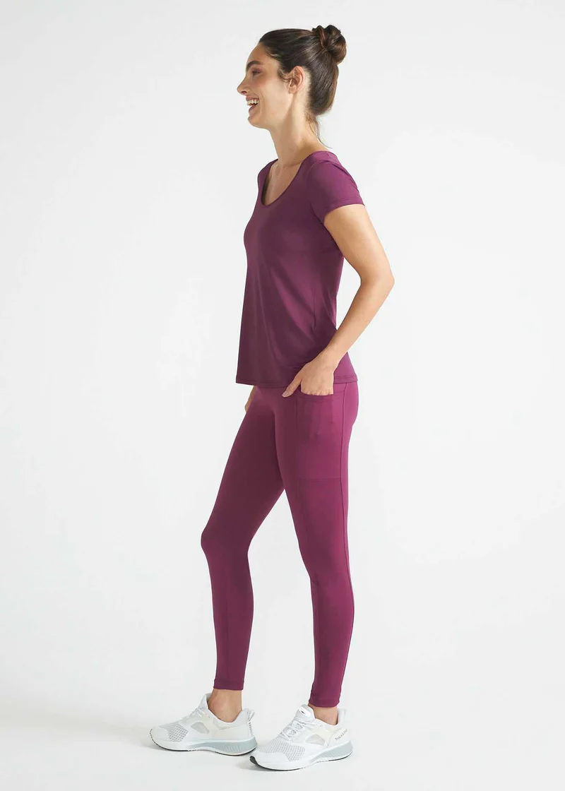 Calça Legging Mulher Bolsos