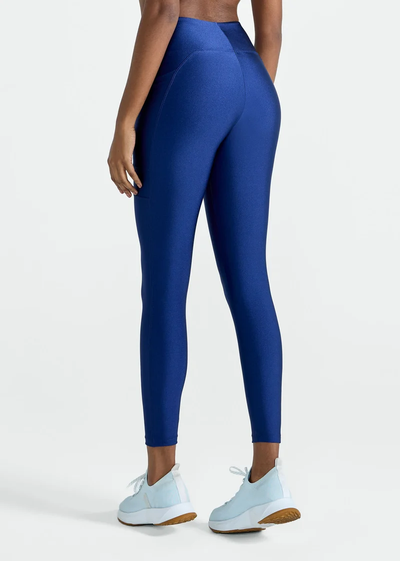 Calça Legging Mulher Bolsos Brilho