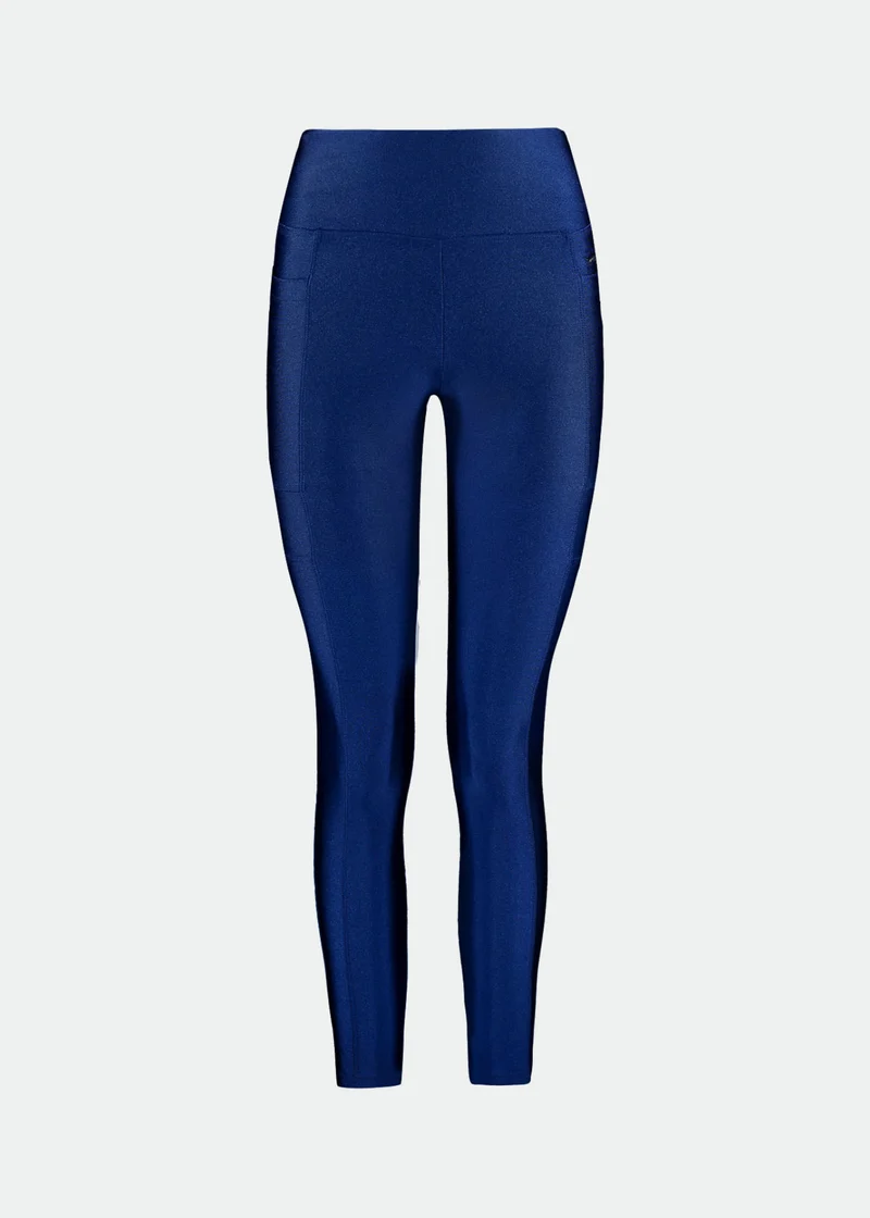 Calça Legging Mulher Bolsos Brilho