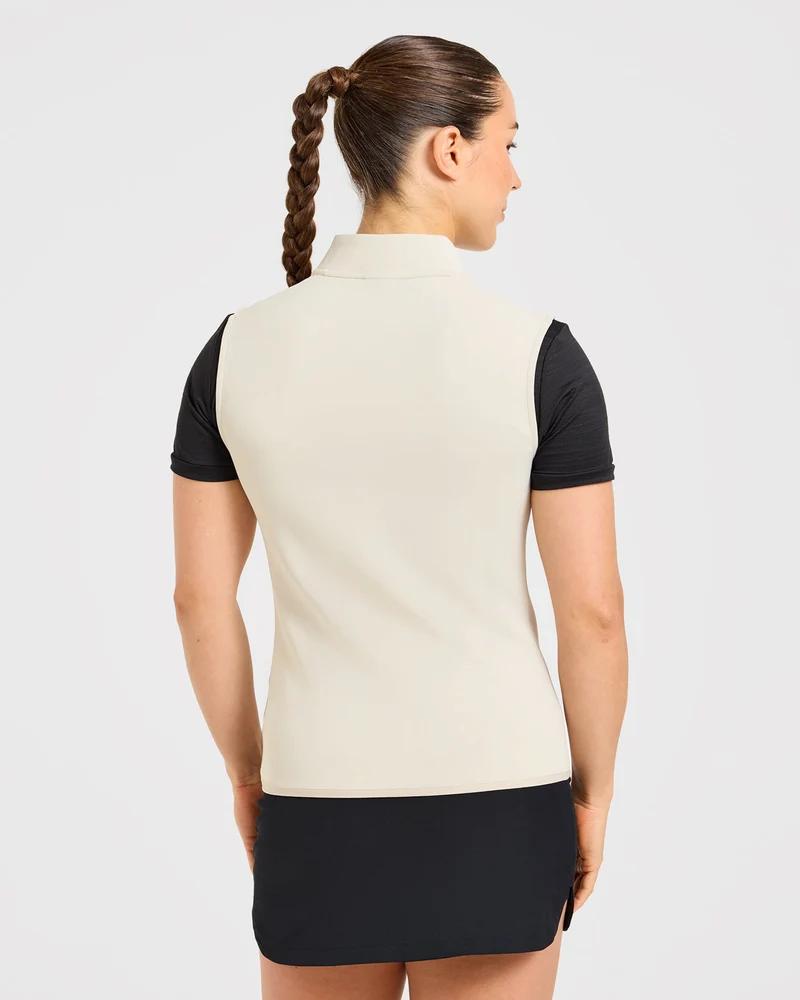 Classic 1/4 Zip Vest - Sand