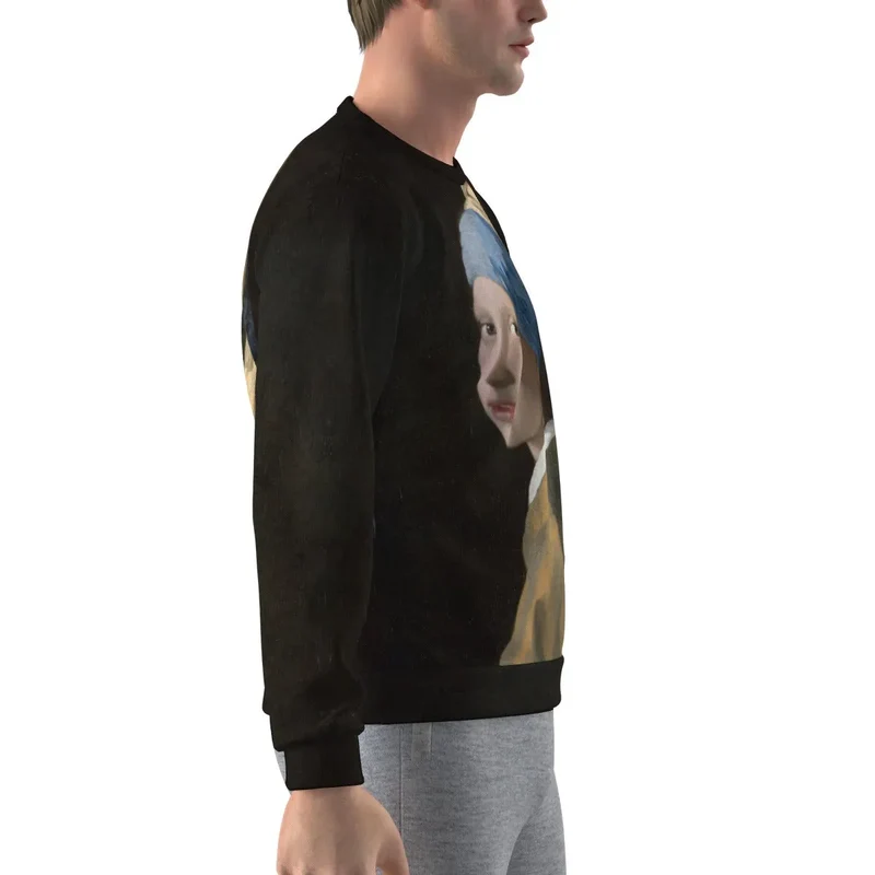 Girl with a Pearl Earring Johannes Vermeer Sweatshirt