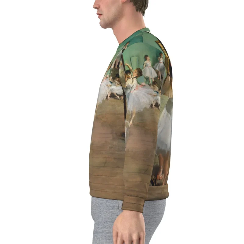 The Dance Class by Edgar Degas Ballet Sweatshirt