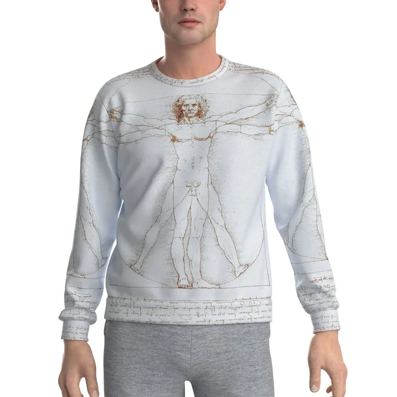 Leonardo da Vinci's Vitruvian Man Art Sweatshirt