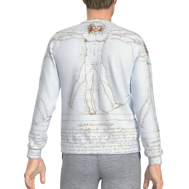 Leonardo da Vinci's Vitruvian Man Art Sweatshirt