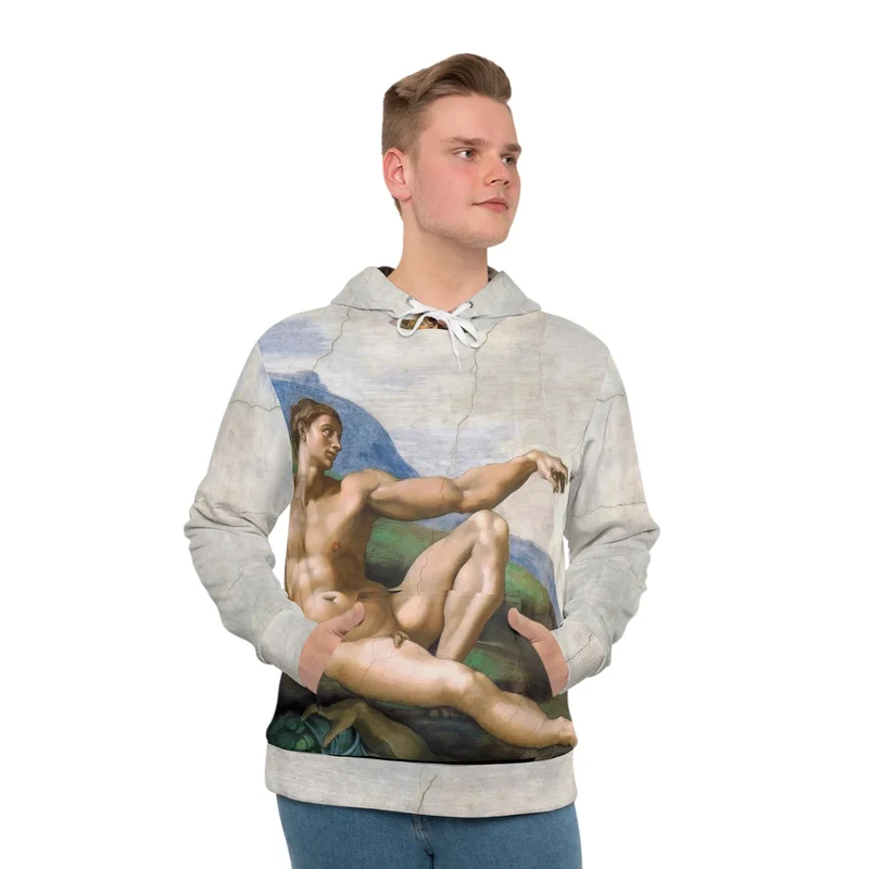 Michelangelo's The Creation of Adam Art Hoodie
