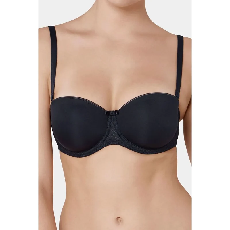 Soutien-gorge rembourré satin dentelle armatures 3D confort ajustable féminin