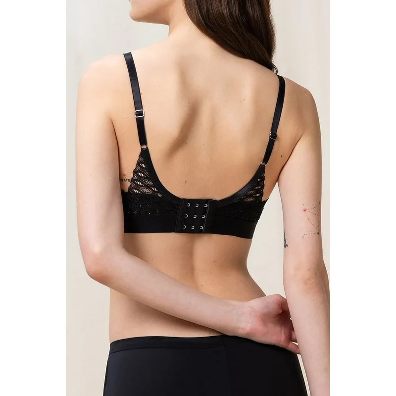 Soutien-gorge élégant soft sans armatures dentelle ajustable féminin confort