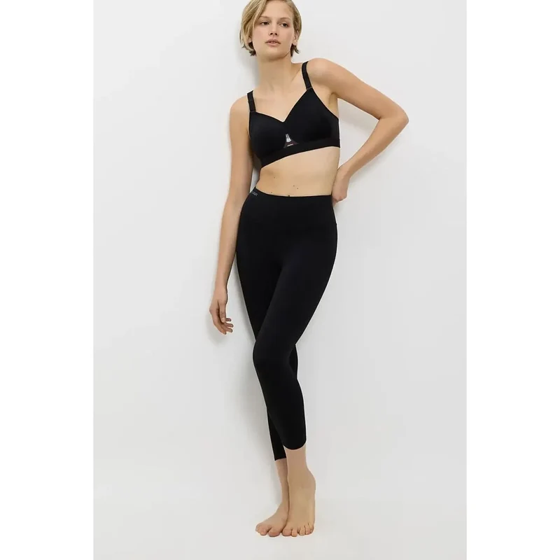 Soutien-gorge sport intense stabilisant noir sans armatures Triaction Gravity Lite