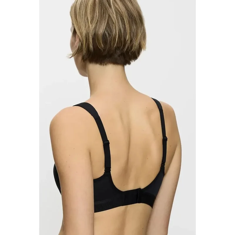Soutien-gorge sport intense stabilisant noir sans armatures Triaction Gravity Lite