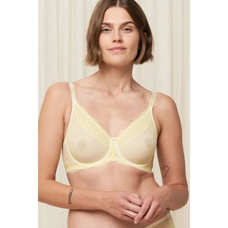 Soutien-gorge minimizer jaune Mirage Spotlight W01 EX confort bretelles réglables