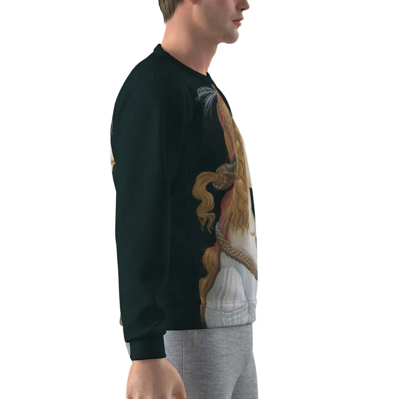 Idealized Portrait of a Lady Sandro Botticelli Sweatshirt