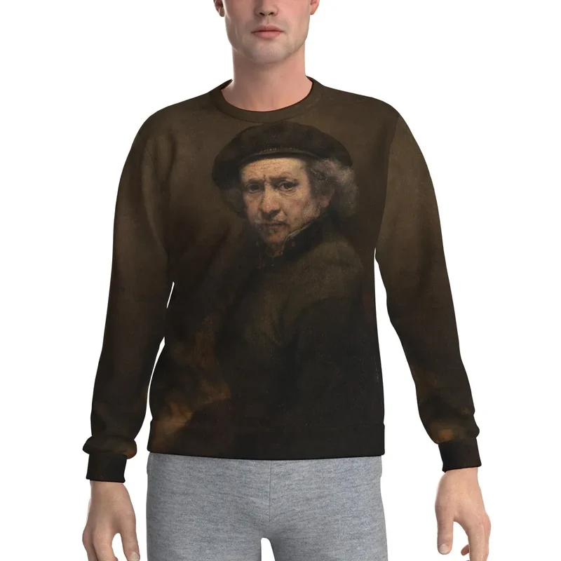 Rembrandt van Rijn's Self-Portrait Art Sweatshirt