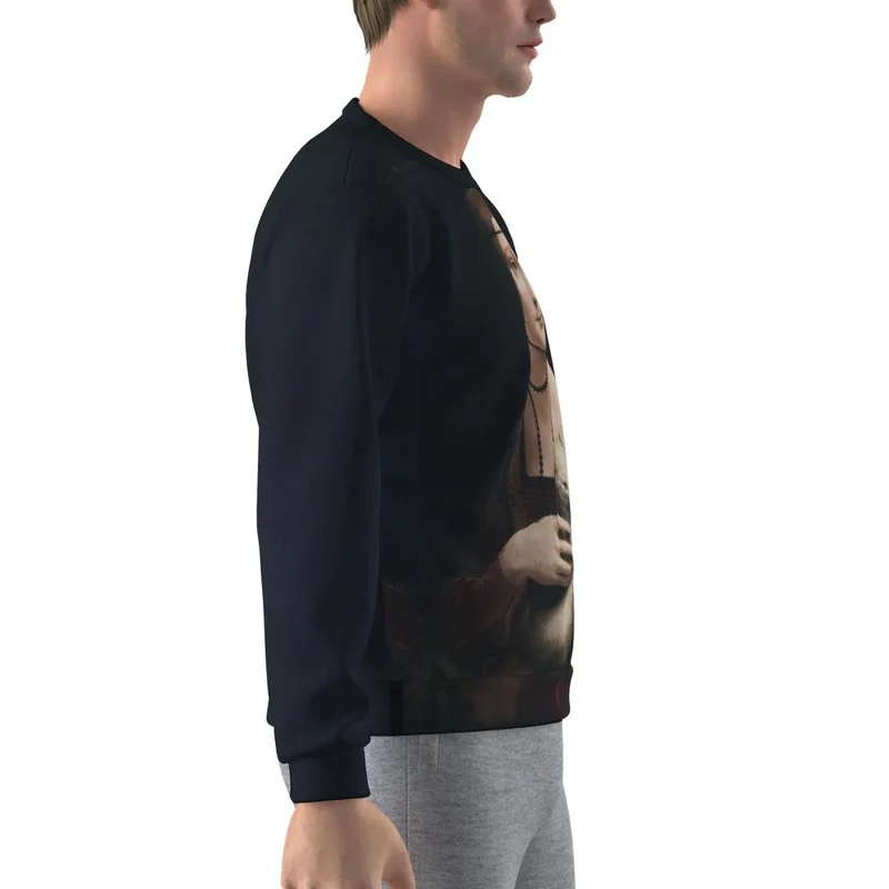 Leonardo da Vinci's Lady with an Ermine Sweatshirt