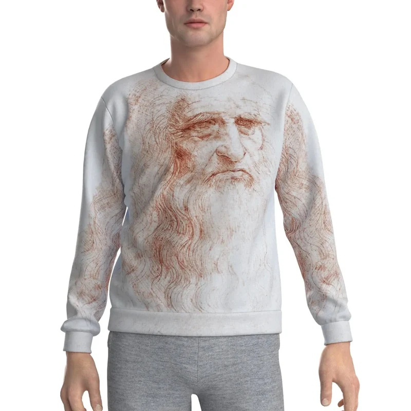 Leonardo da Vinci's Self-portrait Art Sweatshirt