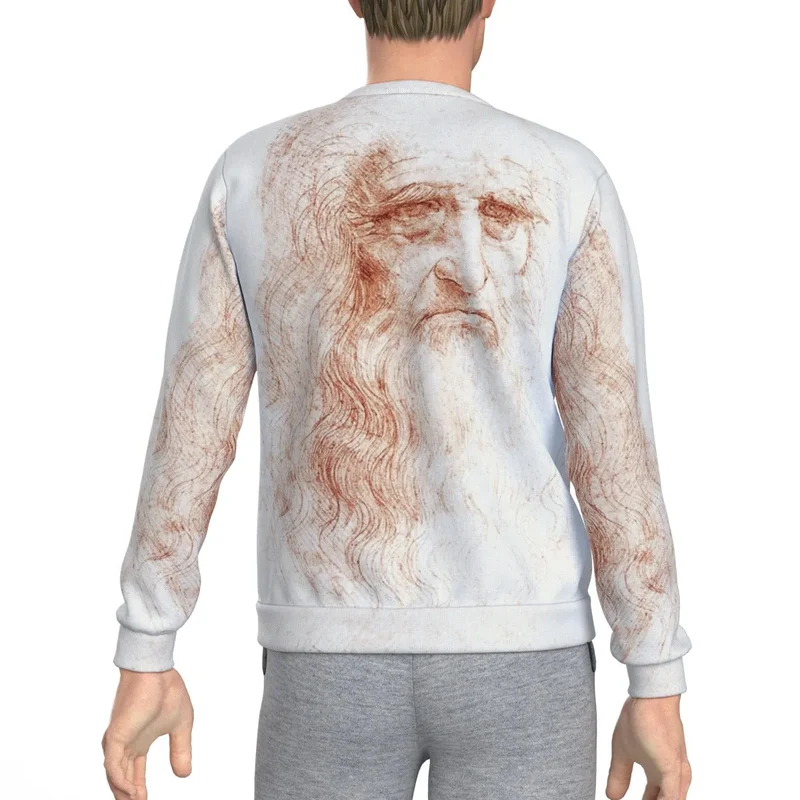Leonardo da Vinci's Self-portrait Art Sweatshirt
