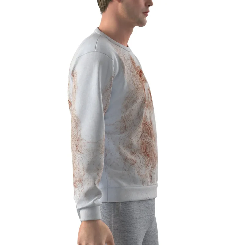 Leonardo da Vinci's Self-portrait Art Sweatshirt