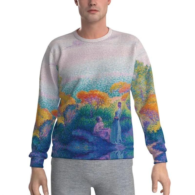 Two Women by the Shore Mediterranean Sweatshirt