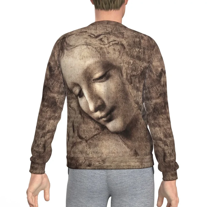 Leonardo da Vinci's La Scapigliata Art Sweatshirt