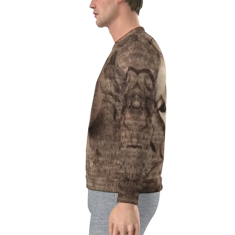 Leonardo da Vinci's La Scapigliata Art Sweatshirt