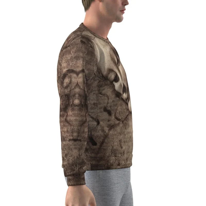 Leonardo da Vinci's La Scapigliata Art Sweatshirt
