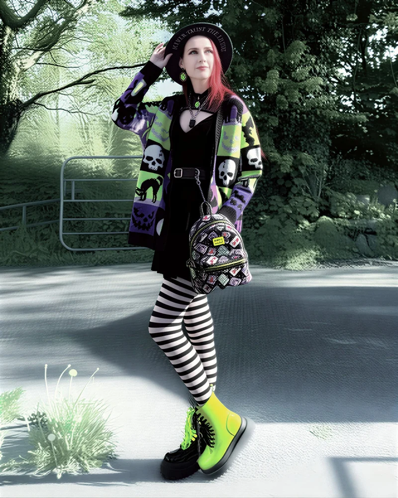 Striped Tights - Witch