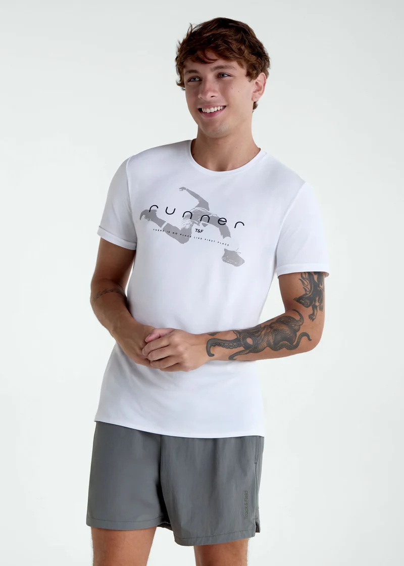 T-shirt Homem Manga Curta Thermodry Runner