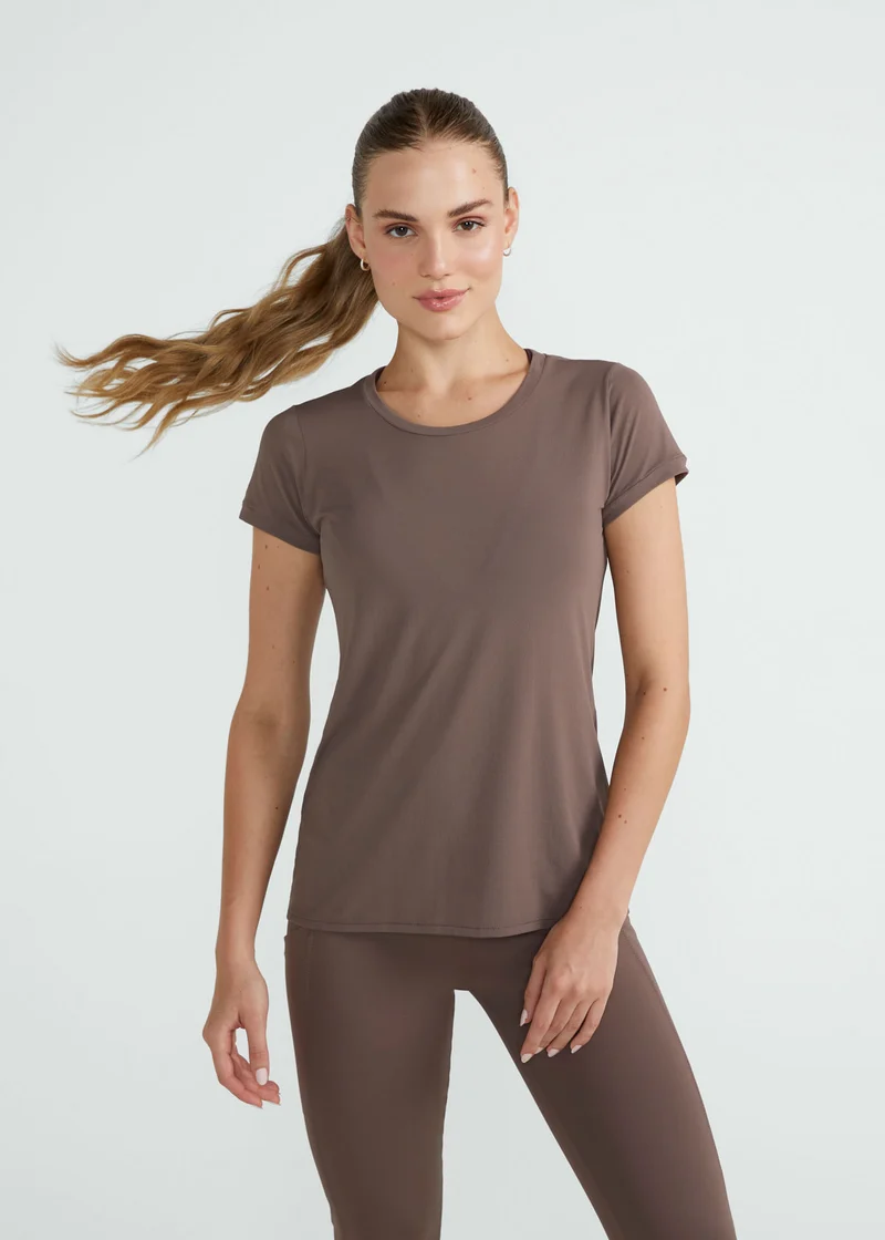 T-shirt Mulher Manga Curta Thermodry