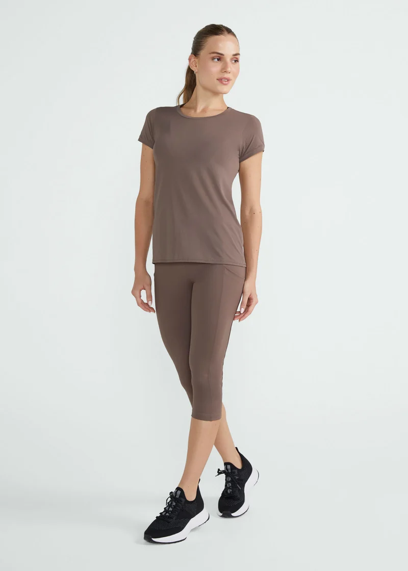 T-shirt Mulher Manga Curta Thermodry