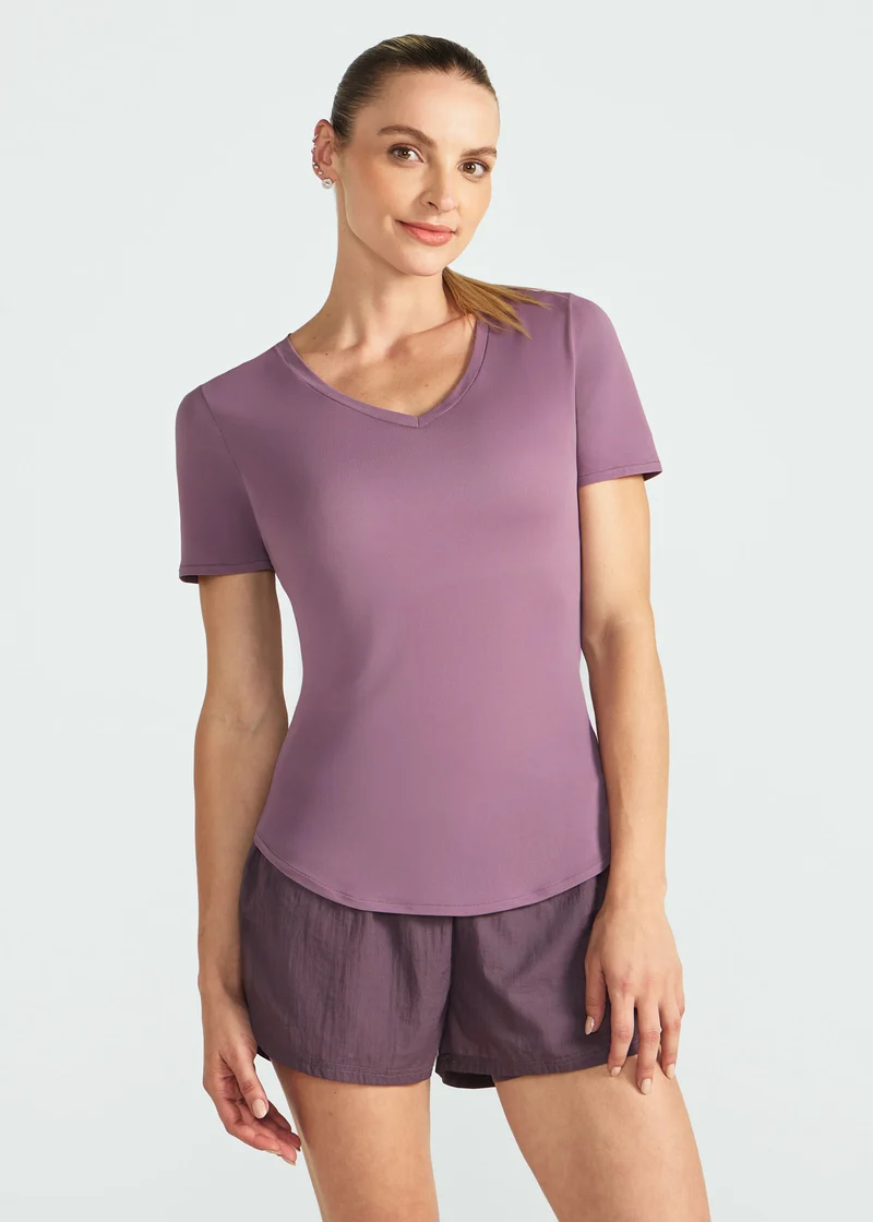 T-shirt Mulher Manga Curta Thermodry V