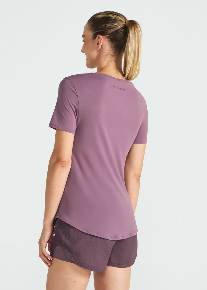 T-shirt Mulher Manga Curta Thermodry V
