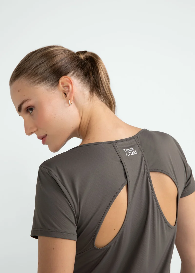 T-shirt Mulher Manga Curta Gota