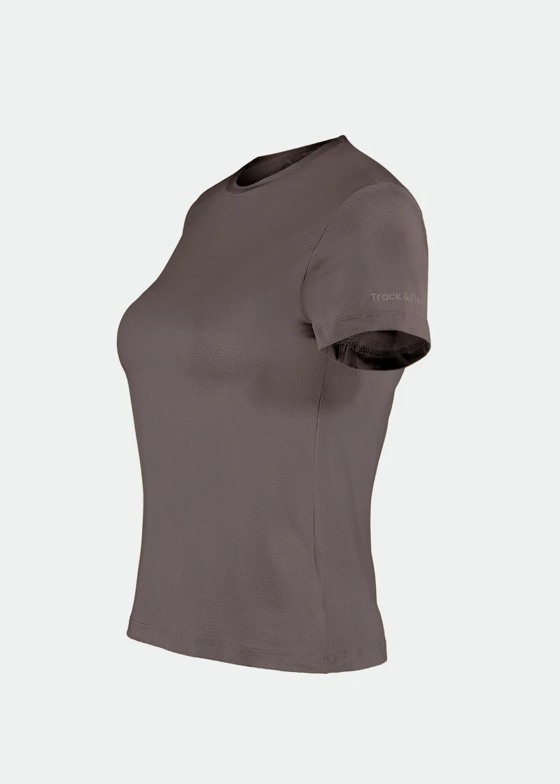 T-shirt Mulher Manga Curta Uv Mesh