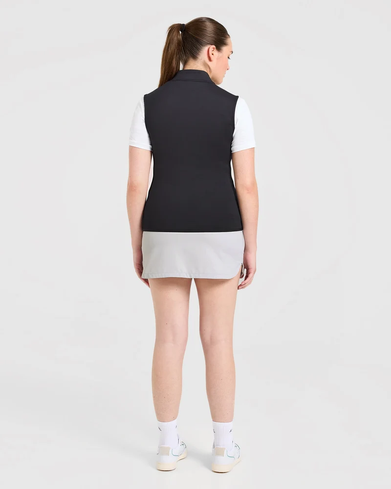 Classic 1/4 Zip Vest - Noir
