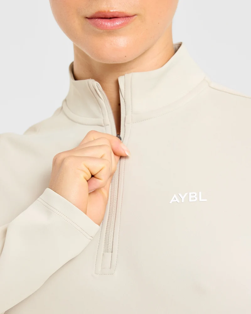 Classic 1/4 Zip Pullover - Sand